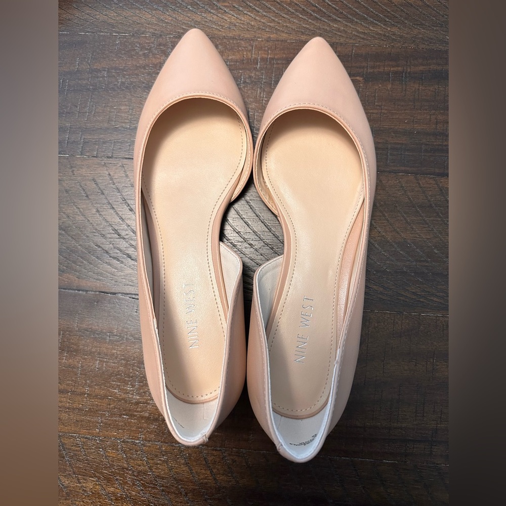 Nude d’Orsay Pointed Toe Flats